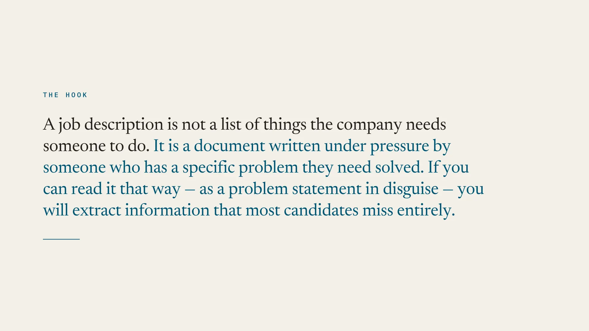 Lesson 2.2: Decoding the Job Description