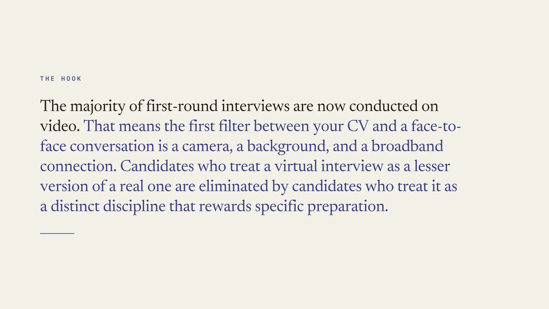 Lesson 6.3: Mastering the Virtual Interview